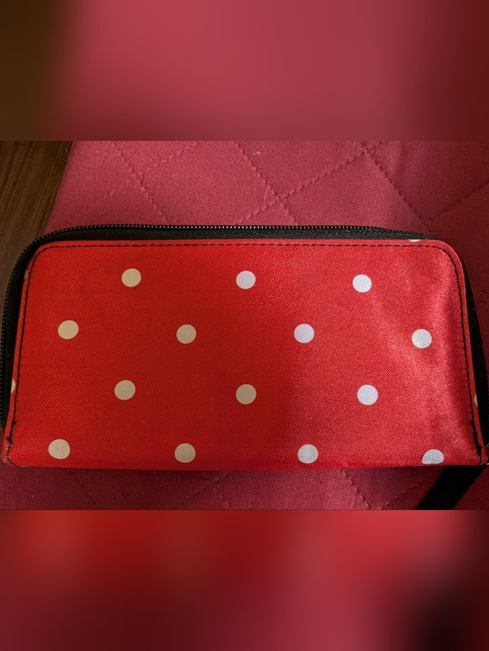 Disney Minnie & Mickey Red Black White Novelty Wallet - Picture 2 of 3